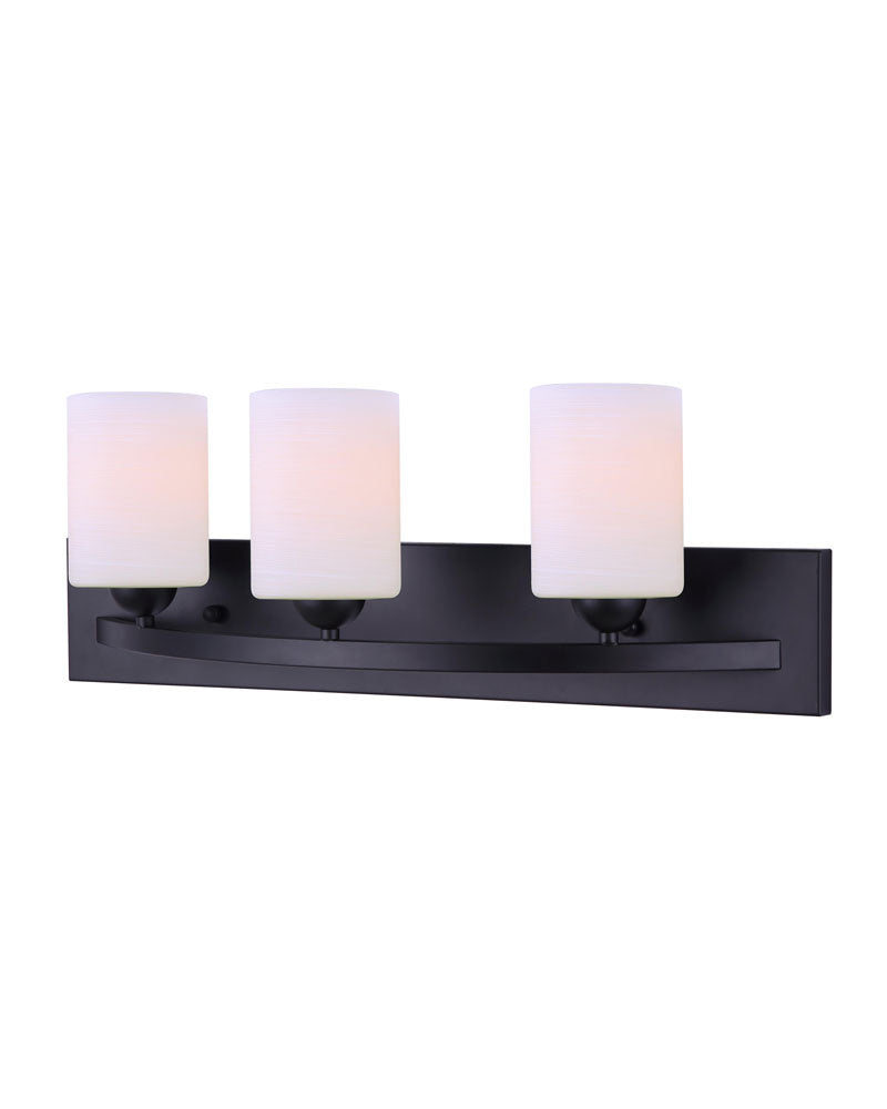 Canarm Hampton IVL370A03BK Bath Vanity Light 24 in. wide - Black