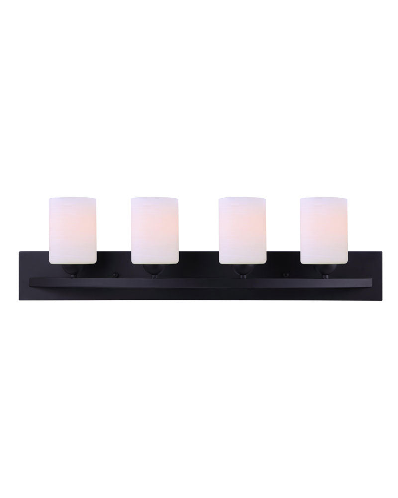 Canarm Hampton IVL370A04BK Bath Vanity Light 32 in. wide - Black