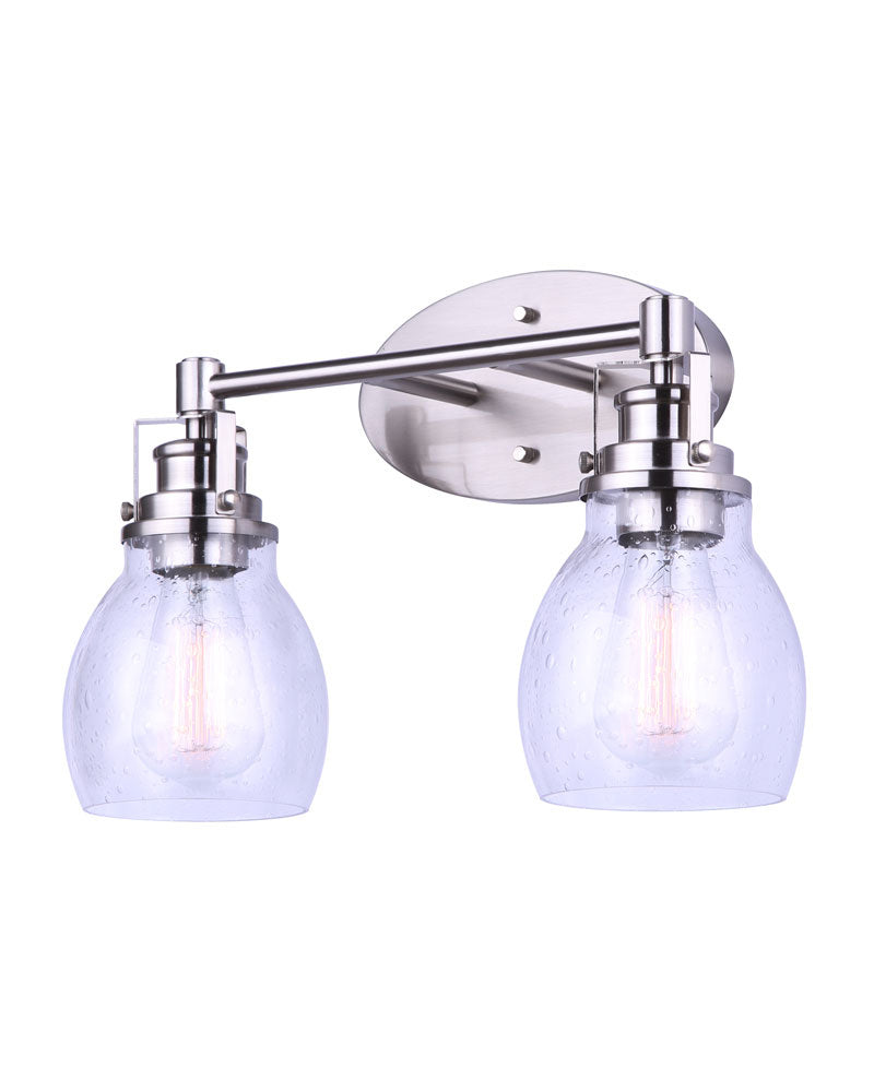 Canarm Carson IVL705A02BN Bath Vanity Light 16 in. wide - Brushed Nickel