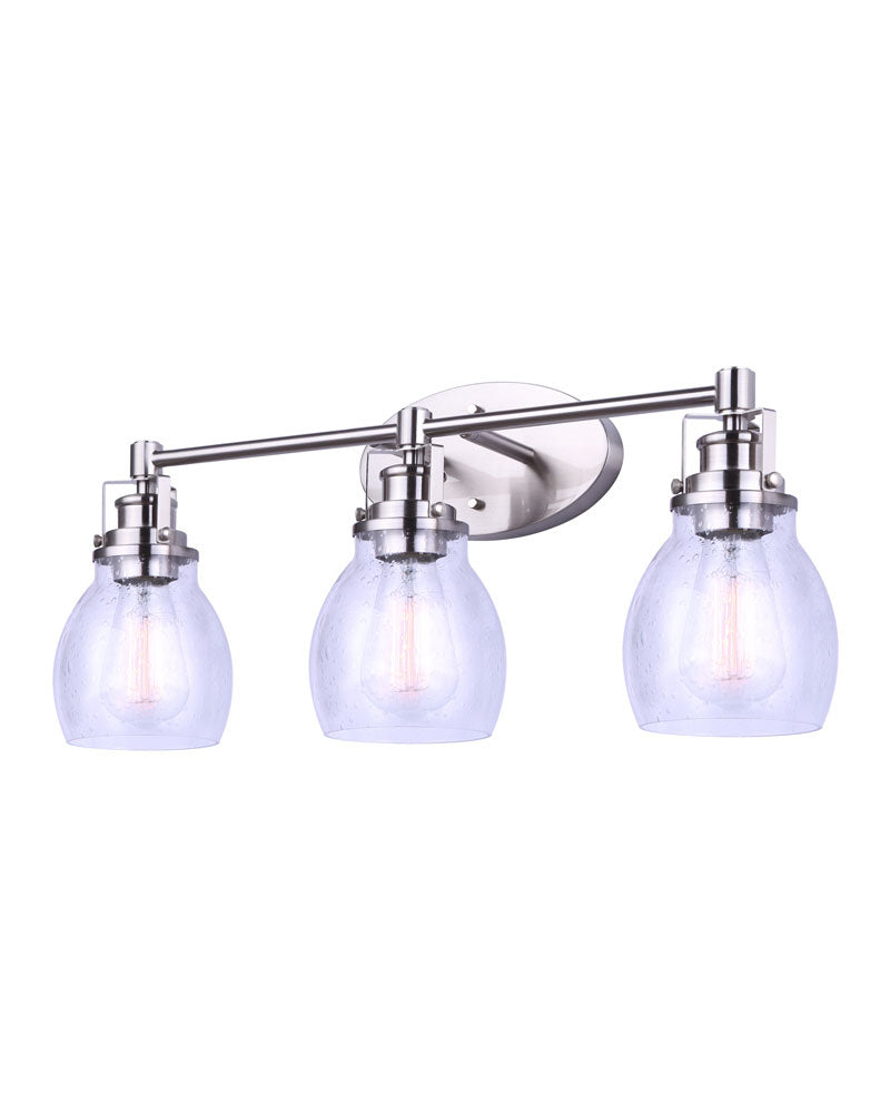 Canarm Carson IVL705A03BN Bath Vanity Light 24 in. wide - Brushed Nickel