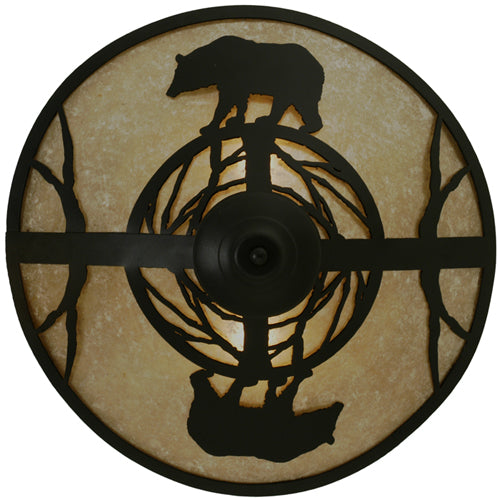 Meyda Tiffany Bear On The Loose 112458 Ceiling Light - Custom,Polished Stainless Steel