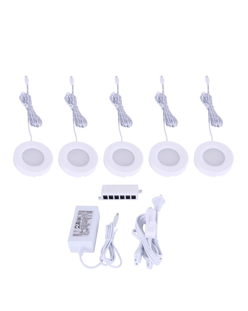 Canarm Lighting LUL-14-5-WH Pucks Lights Home Decor White