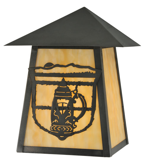 Meyda Tiffany Lighting 112463 Lake Clear Lodge One Light Wall Sconce Outdoor Bronze / Dark