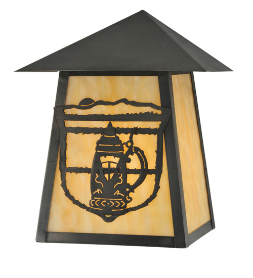 Meyda Tiffany Lighting 112463 Lake Clear Lodge One Light Wall Sconce Outdoor Bronze / Dark