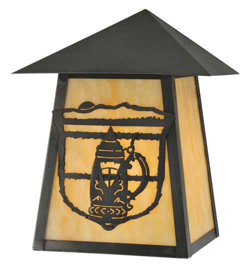 Meyda Tiffany Lighting 112463 Lake Clear Lodge One Light Wall Sconce Outdoor Bronze / Dark