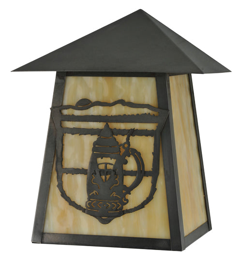 Meyda Tiffany Lighting 112463 Lake Clear Lodge One Light Wall Sconce Outdoor Bronze / Dark