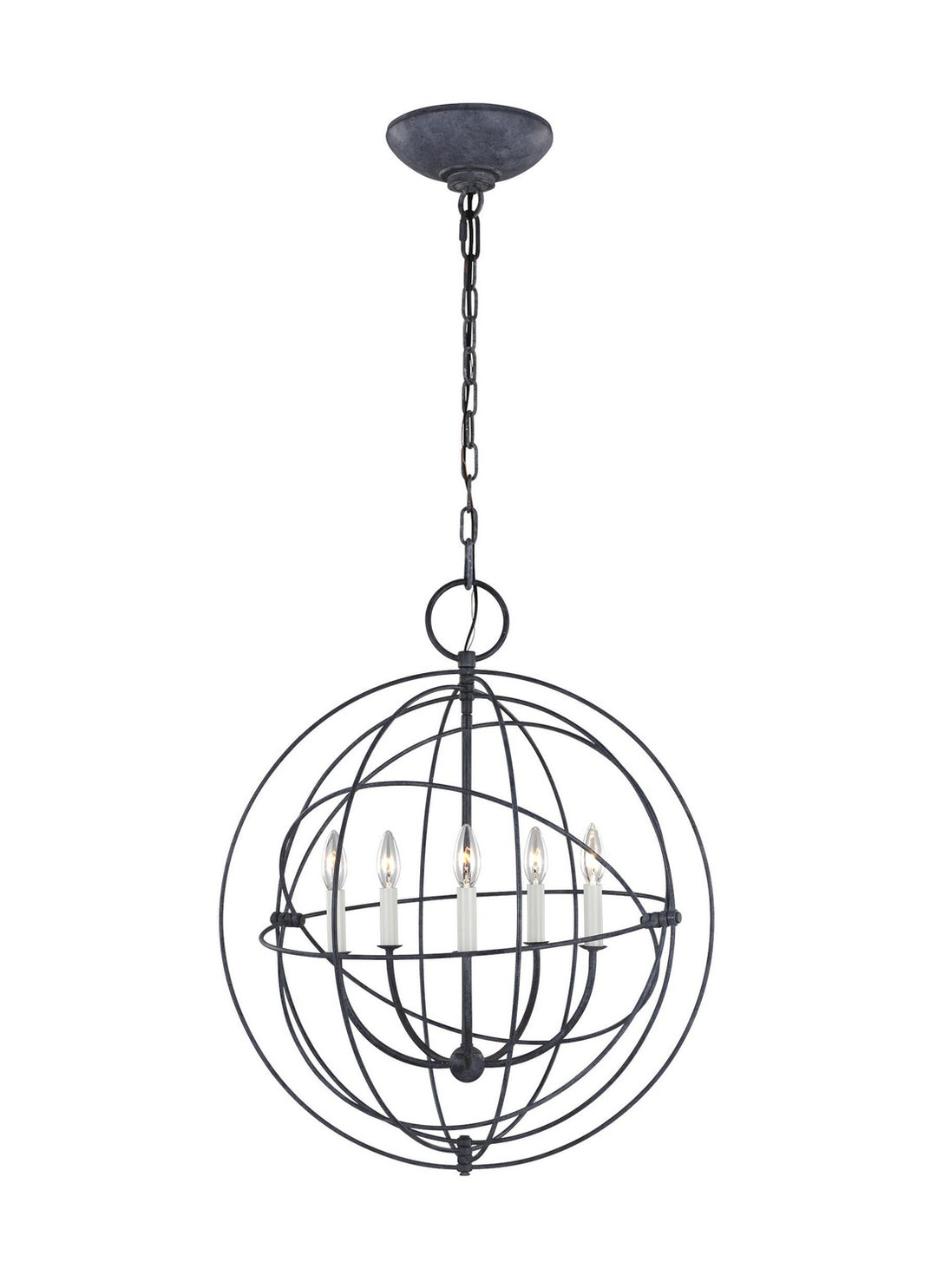 Visual Comfort Studio Bayberry CP1255WGV Chandelier Light - Weathered Galvanized