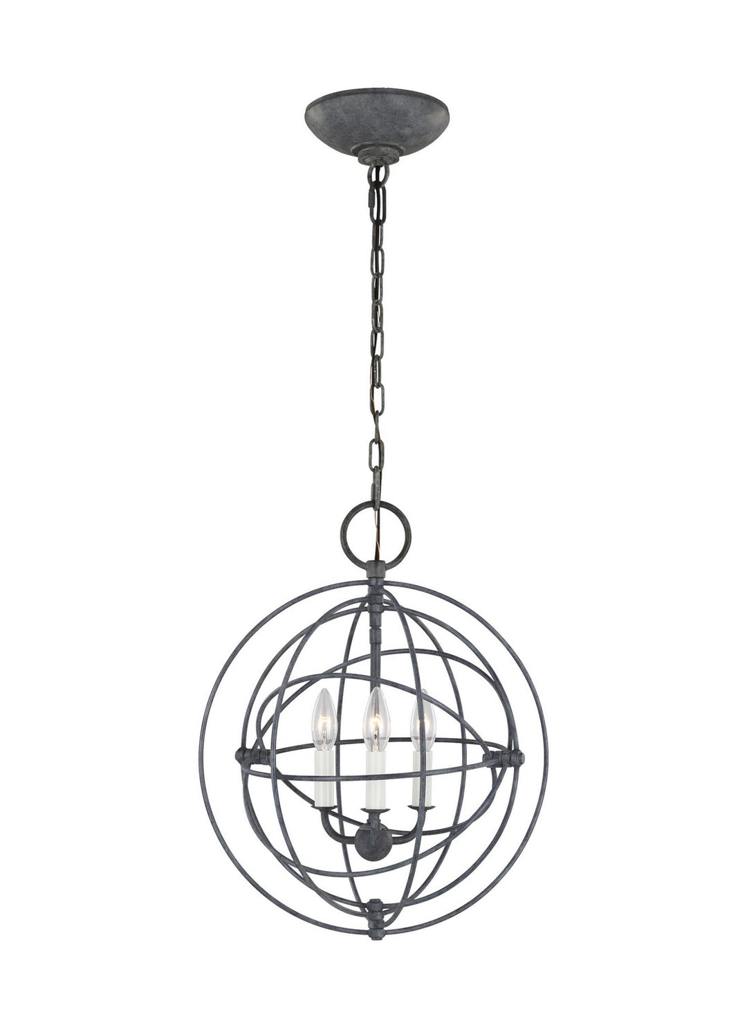 Visual Comfort Studio Bayberry CP1263WGV Chandelier Light - Weathered Galvanized