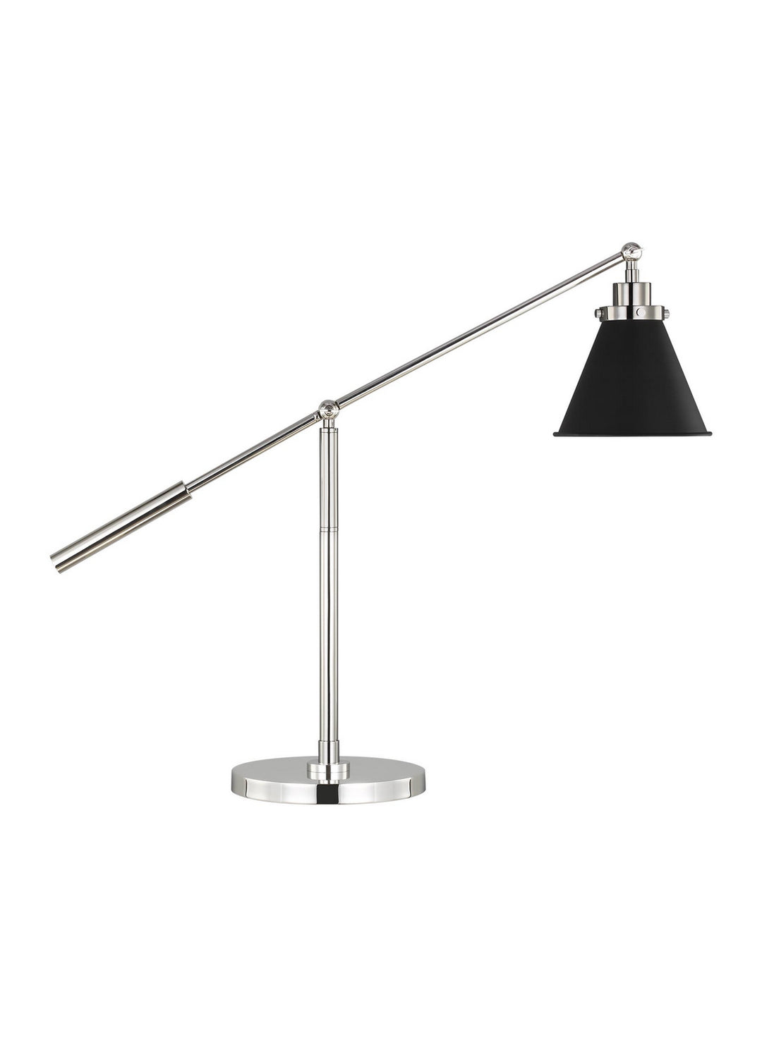 Visual Comfort Studio CT1091MBKPN1 Wellfleet One Light Desk Lamp Lamp Pewter, Nickel, Silver