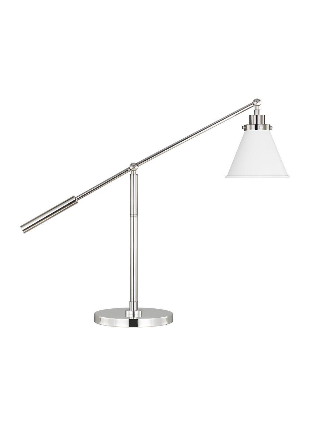 Visual Comfort Studio CT1091MWTPN1 Wellfleet One Light Desk Lamp Lamp Pewter, Nickel, Silver