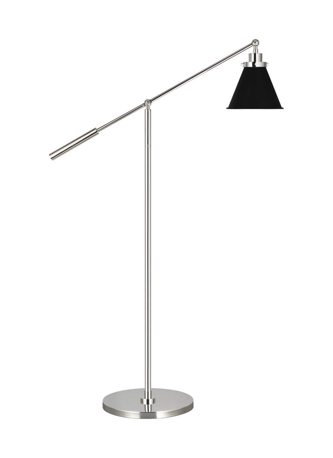 Visual Comfort Studio CT1121MBKPN1 Wellfleet One Light Floor Lamp Lamp Pewter, Nickel, Silver