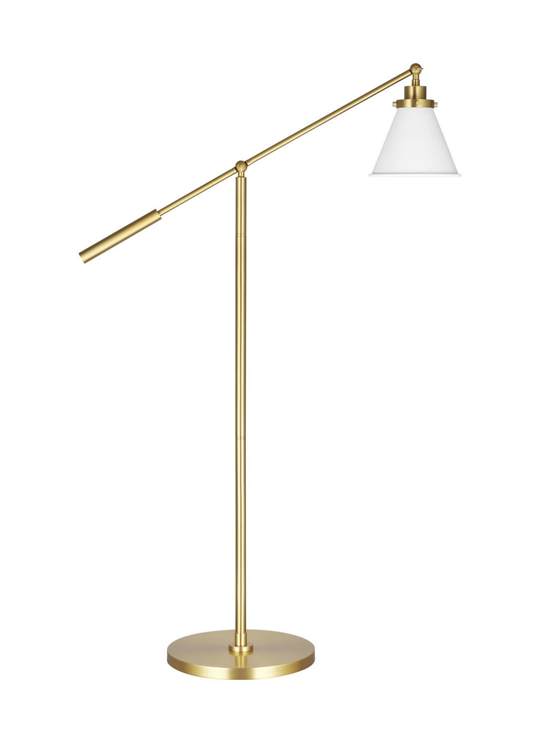 Visual Comfort Studio CT1121MWTBBS1 Wellfleet One Light Floor Lamp Lamp White