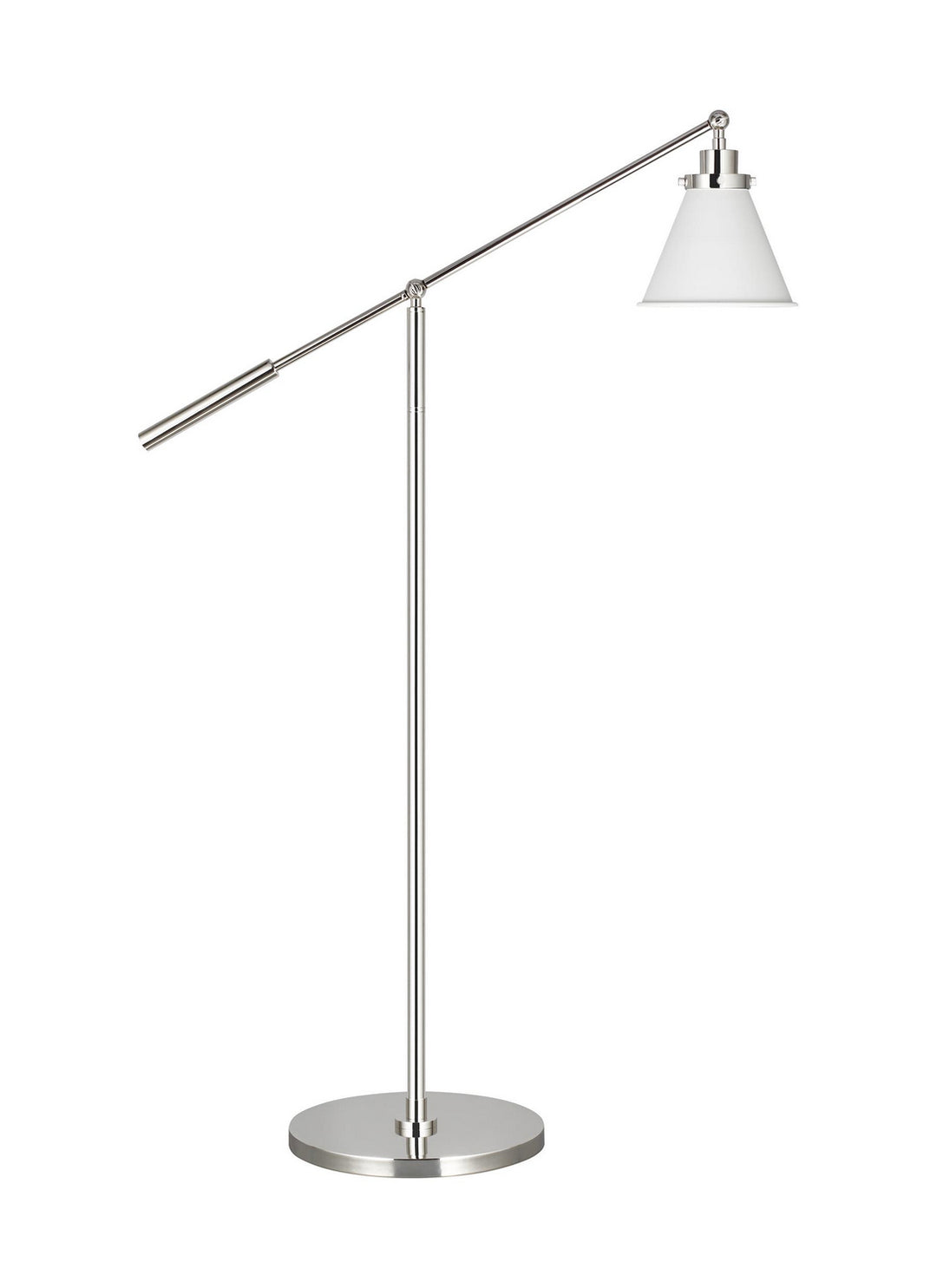 Visual Comfort Studio CT1121MWTPN1 Wellfleet One Light Floor Lamp Lamp Pewter, Nickel, Silver