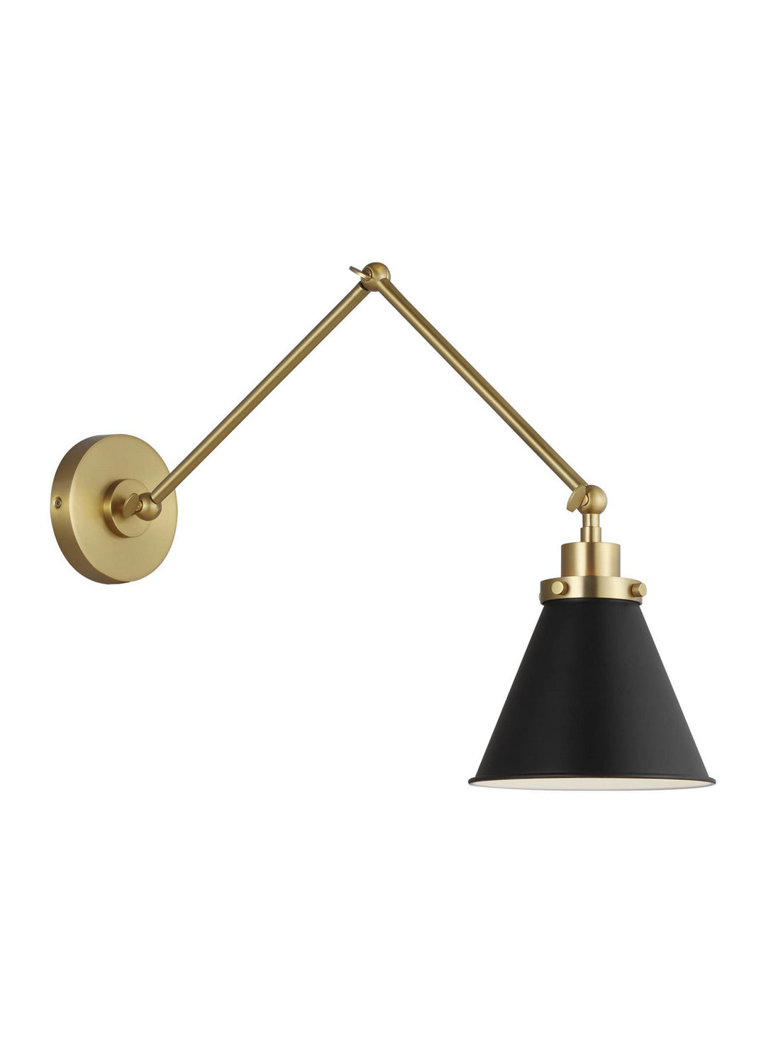 Visual Comfort Studio CW1151MBKBBS Wellfleet One Light Wall Sconce Lamp Bronze / Dark