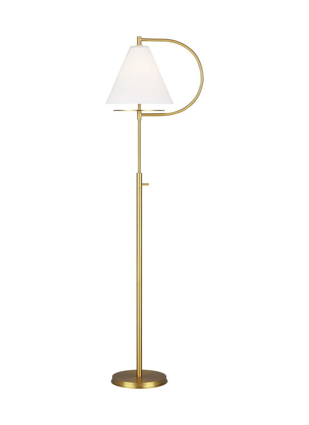 Visual Comfort Studio KT1251BBS1 Gesture One Light Floor Lamp Lamp Brass