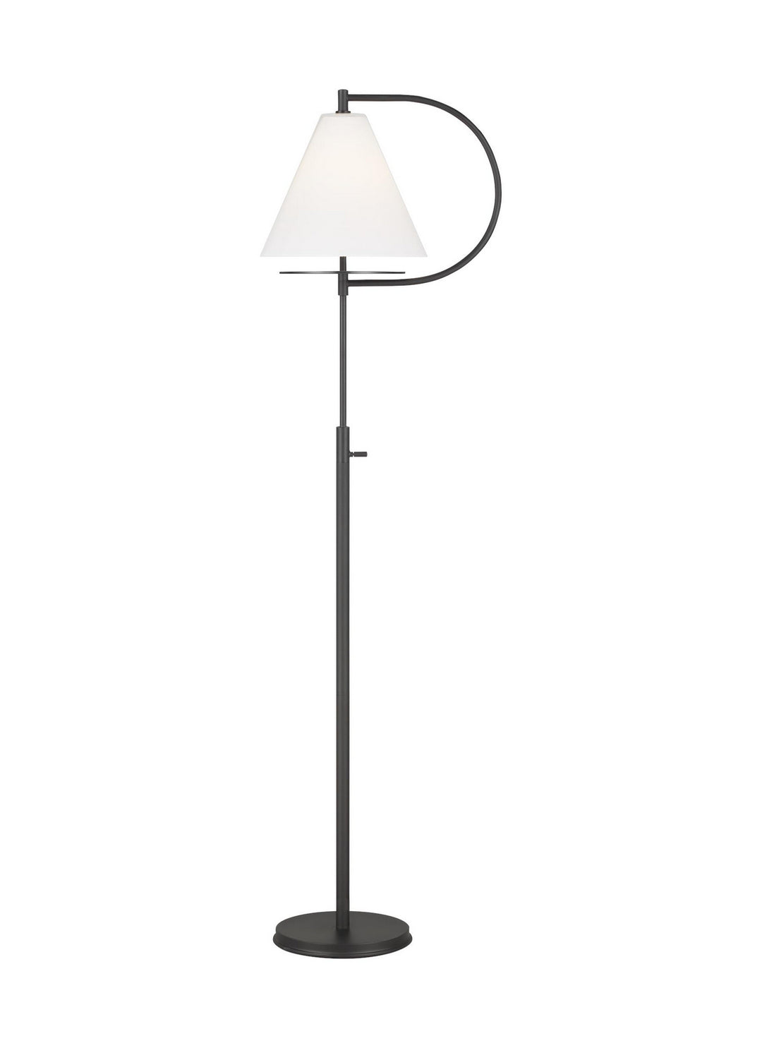 Visual Comfort Studio KT1251MBK1 Gesture One Light Floor Lamp Lamp Black