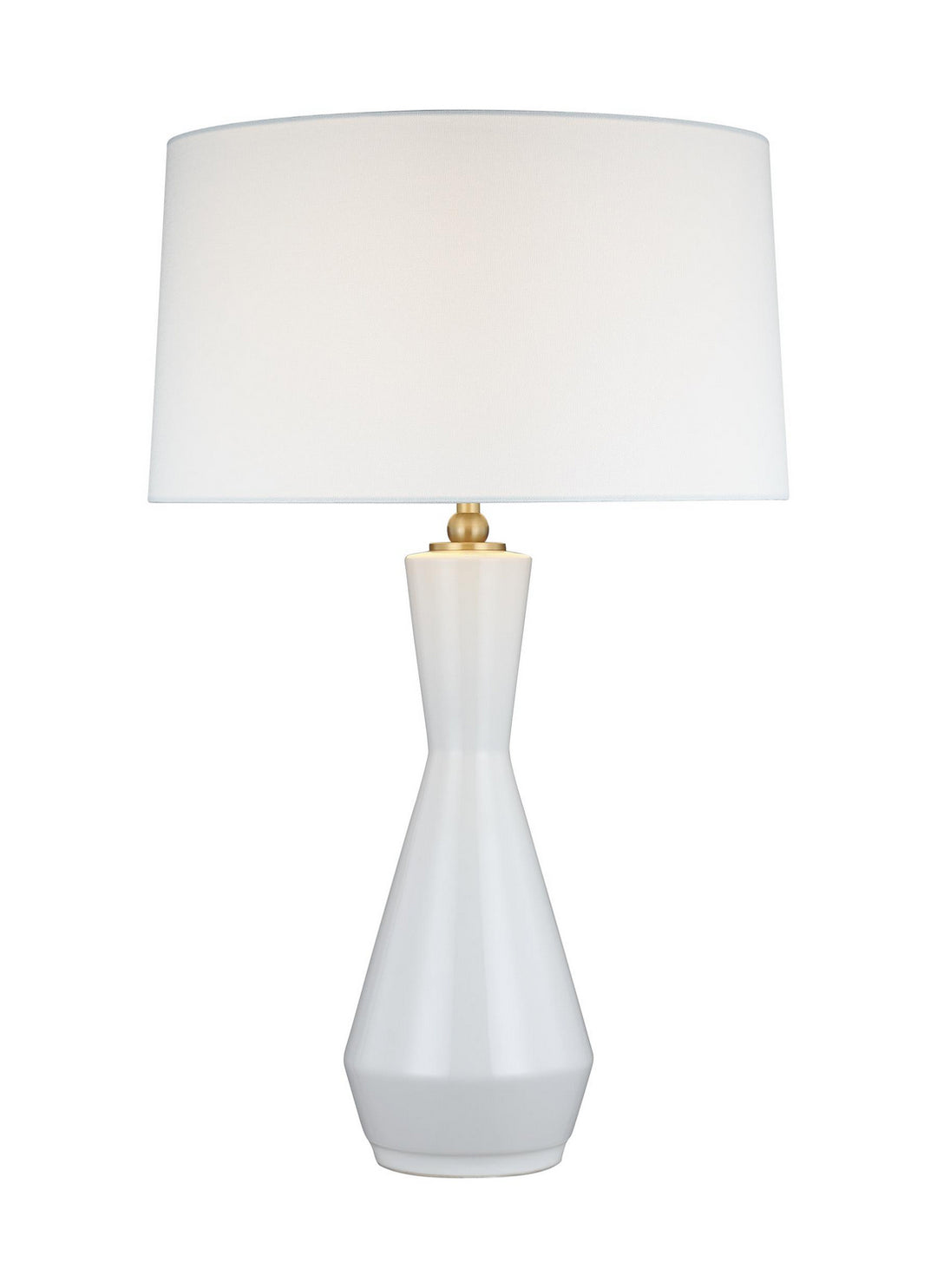 Visual Comfort Studio TT1221SIV1 Jens One Light Table Lamp Lamp White