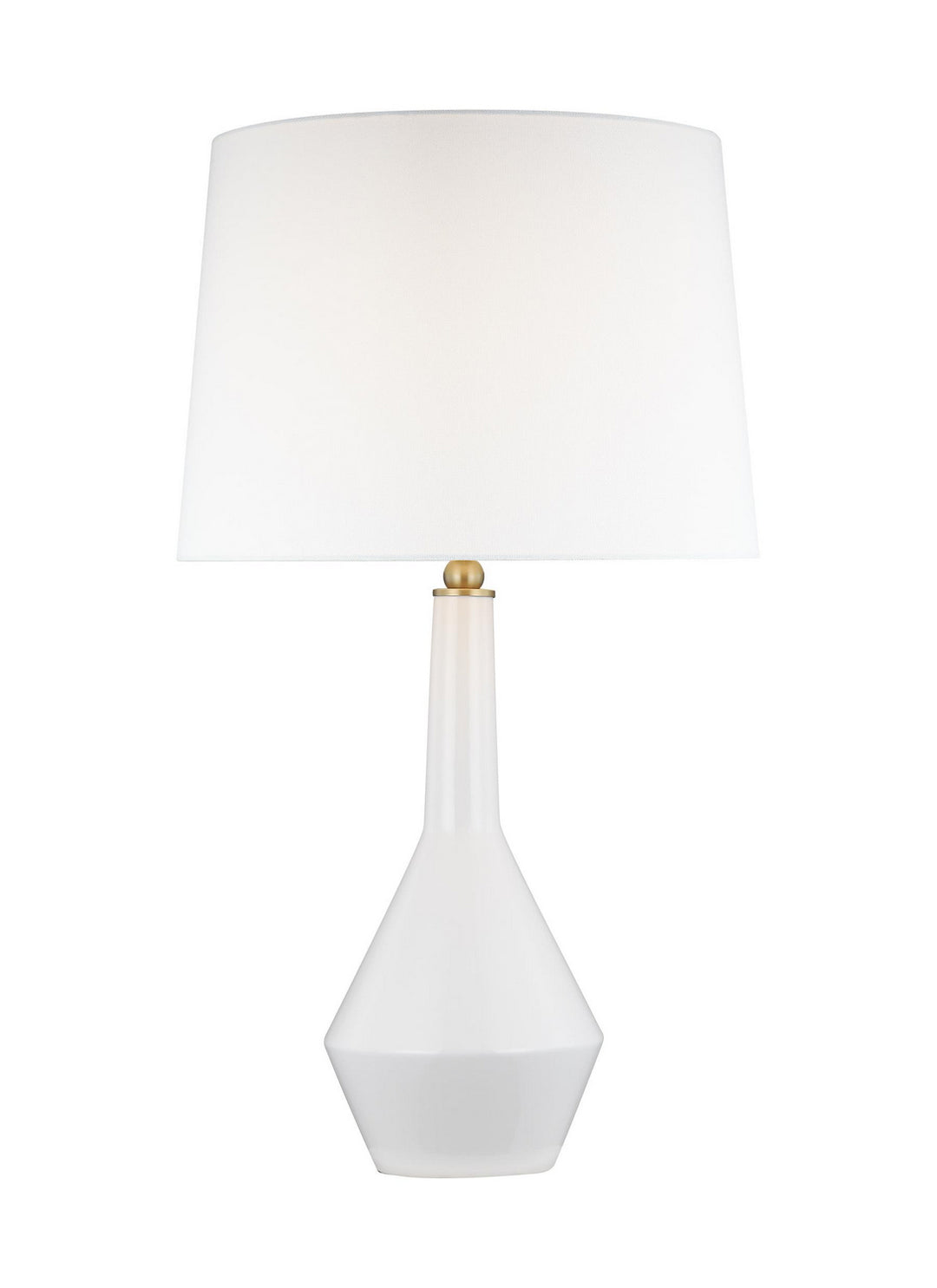 Visual Comfort Studio TT1251SIV1 Alana One Light Table Lamp Lamp White