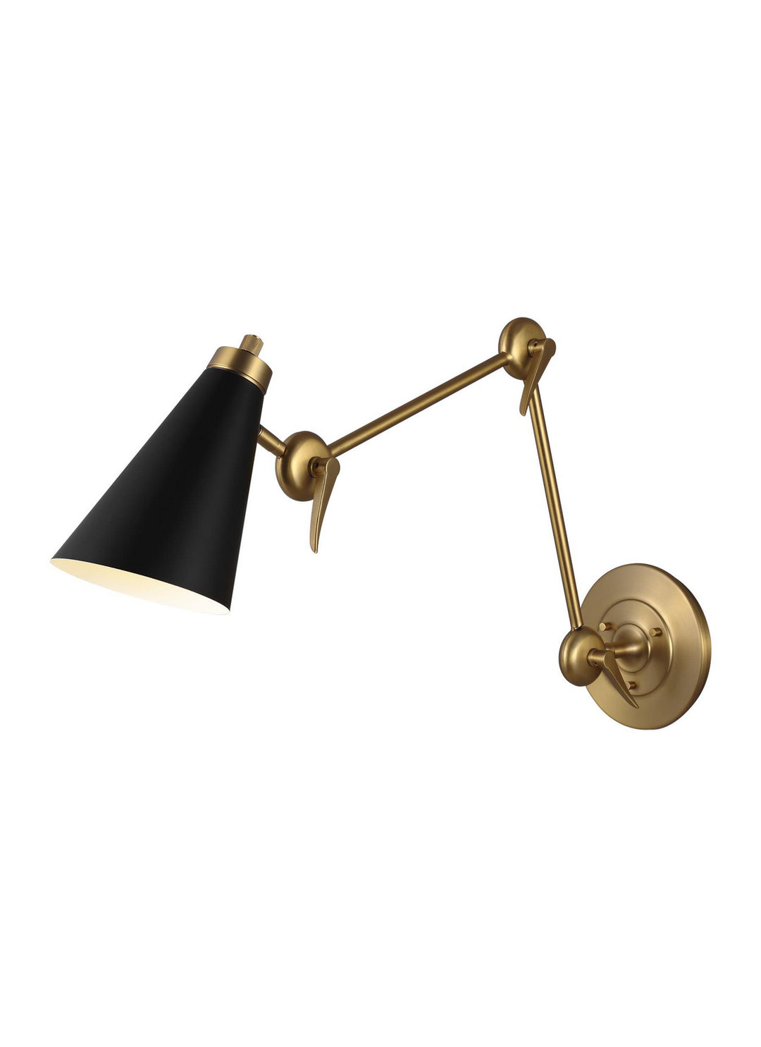 Visual Comfort Studio TW1101BBS Signoret One Light Wall Sconce Lamp Brass