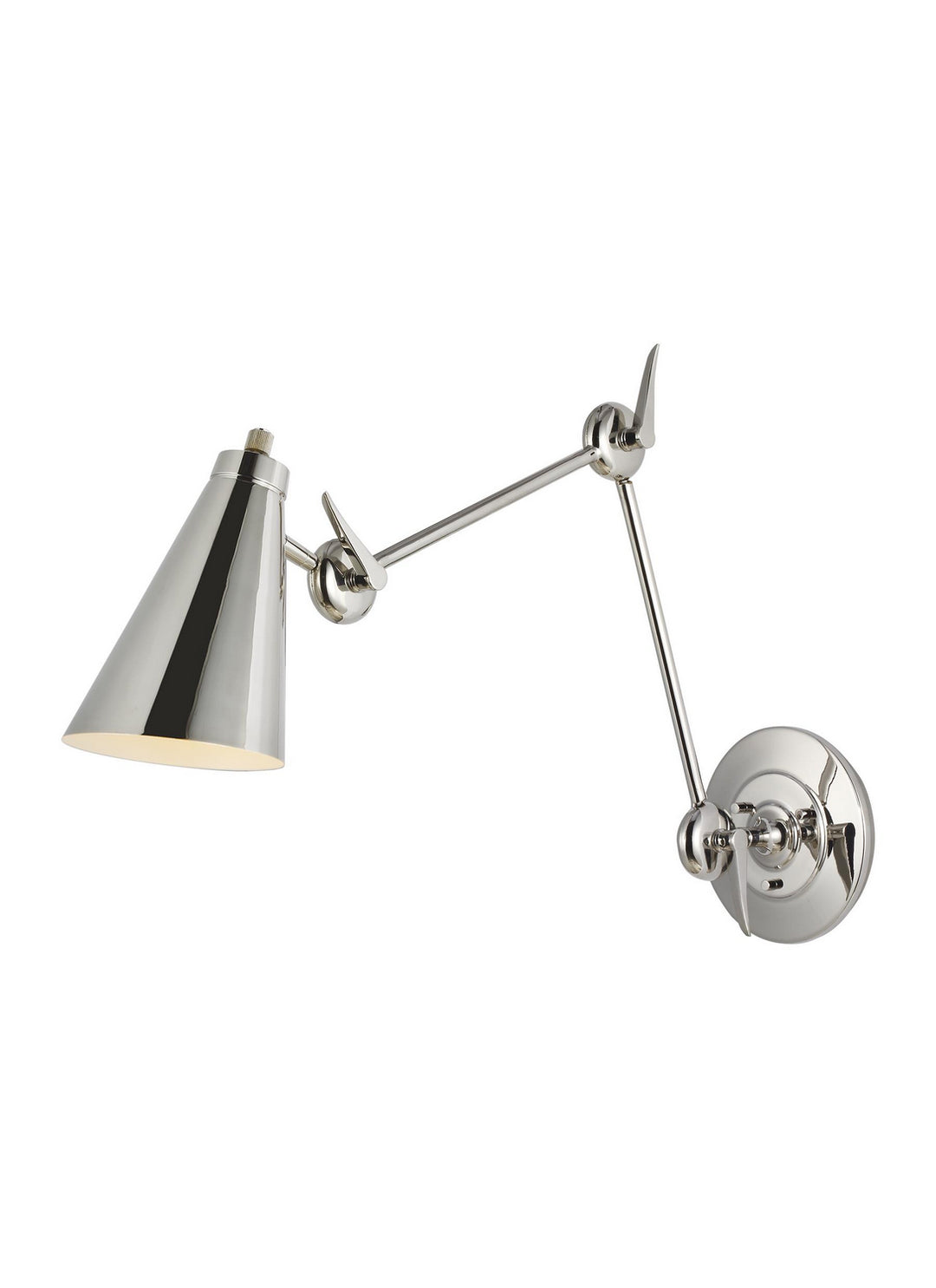 Visual Comfort Studio TW1101PN Signoret One Light Wall Sconce Lamp Polished Nickel