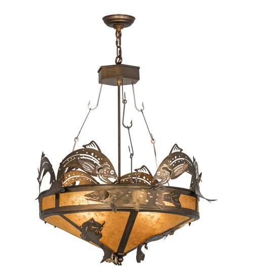 Meyda Tiffany Catch Of The Day 50167 Pendant Light - Antique Copper