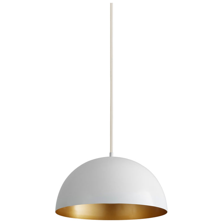 Oxygen Lucci 3-20-650 Pendant Light - White W/ Industrial Brass