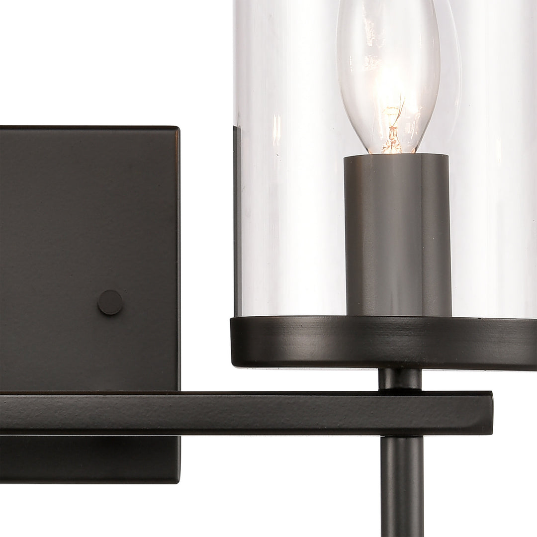 Elk Oakland CN290216 Bath Vanity Light 14 in. wide - Black