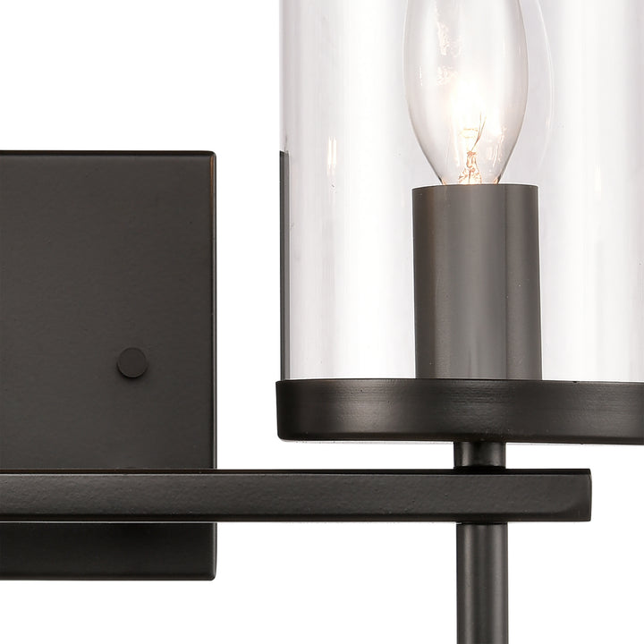 Elk Oakland CN290216 Bath Vanity Light 14 in. wide - Black