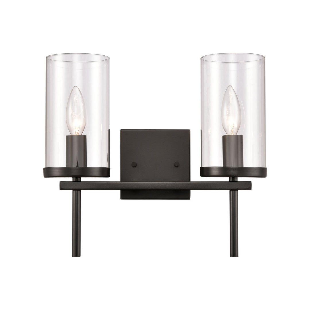 Elk Oakland CN290216 Bath Vanity Light 14 in. wide - Black