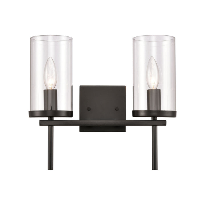 Elk Oakland CN290216 Bath Vanity Light 14 in. wide - Black