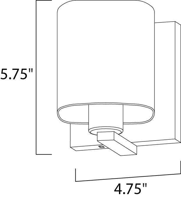 Maxim Wrap 11251SWSN Wall Sconce Light - Satin Nickel