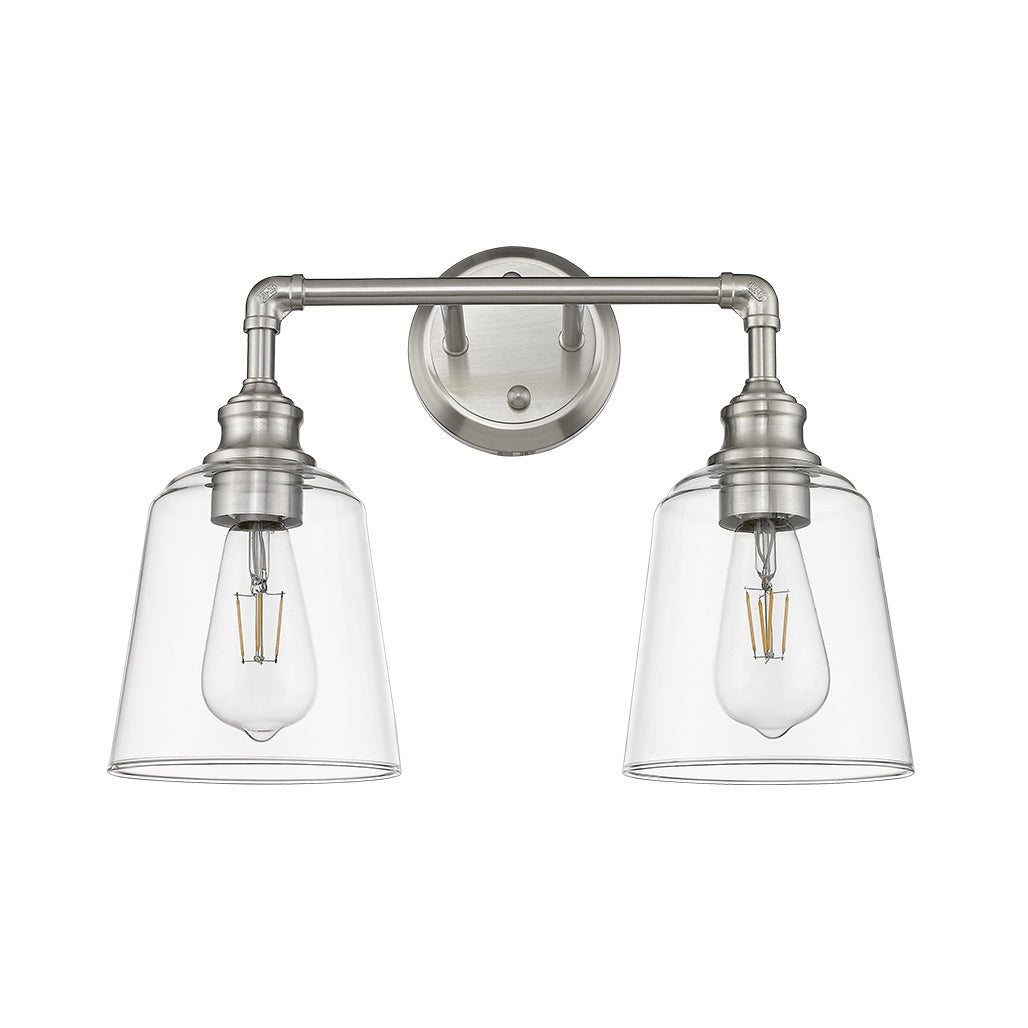 HOMEnhancements Vivio 7-70199 Bath Vanity Light 18 in. wide - Brushed Nickel