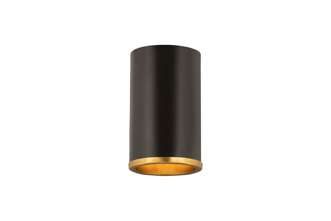 Z-Lite Arlo 2303F1-MB-RB Ceiling Light - Matte Black / Rubbed Brass