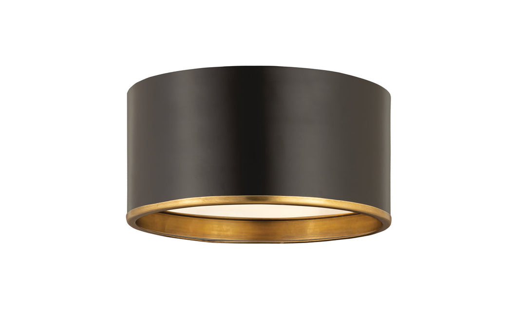 Z-Lite Arlo 2303F2-MB-RB Ceiling Light - Matte Black / Rubbed Brass