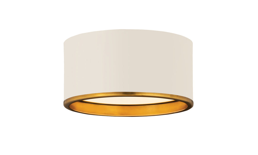 Z-Lite Arlo 2303F2-MW-RB Ceiling Light - Matte White / Rubbed Brass