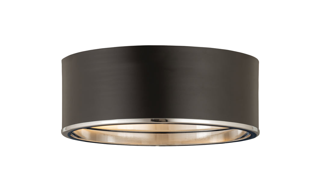 Z-Lite Arlo 2303F3-MB-CH Ceiling Light - Matte Black / Chrome