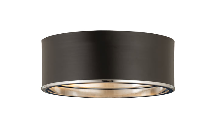 Z-Lite Arlo 2303F3-MB-CH Ceiling Light - Matte Black / Chrome