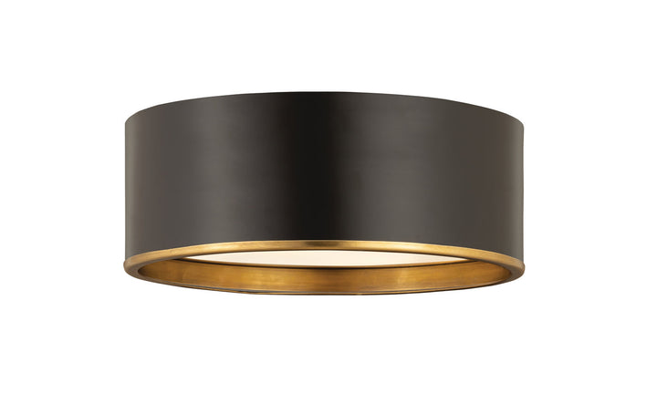 Z-Lite Arlo 2303F3-MB-RB Ceiling Light - Matte Black / Rubbed Brass