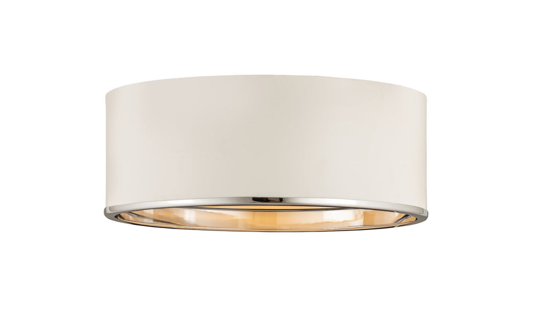 Z-Lite Arlo 2303F3-MW-CH Ceiling Light - Matte White / Chrome