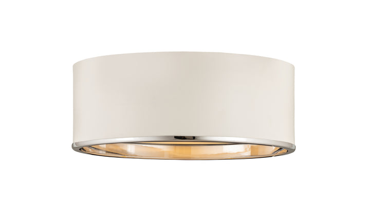 Z-Lite Arlo 2303F3-MW-CH Ceiling Light - Matte White / Chrome