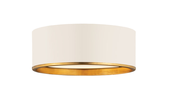 Z-Lite Arlo 2303F3-MW-RB Ceiling Light - Matte White / Rubbed Brass