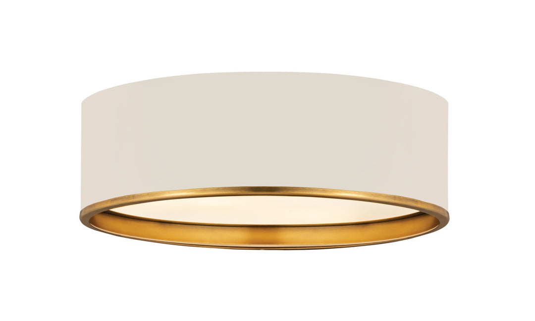 Z-Lite Arlo 2303F4-MW-RB Ceiling Light - Matte White / Rubbed Brass
