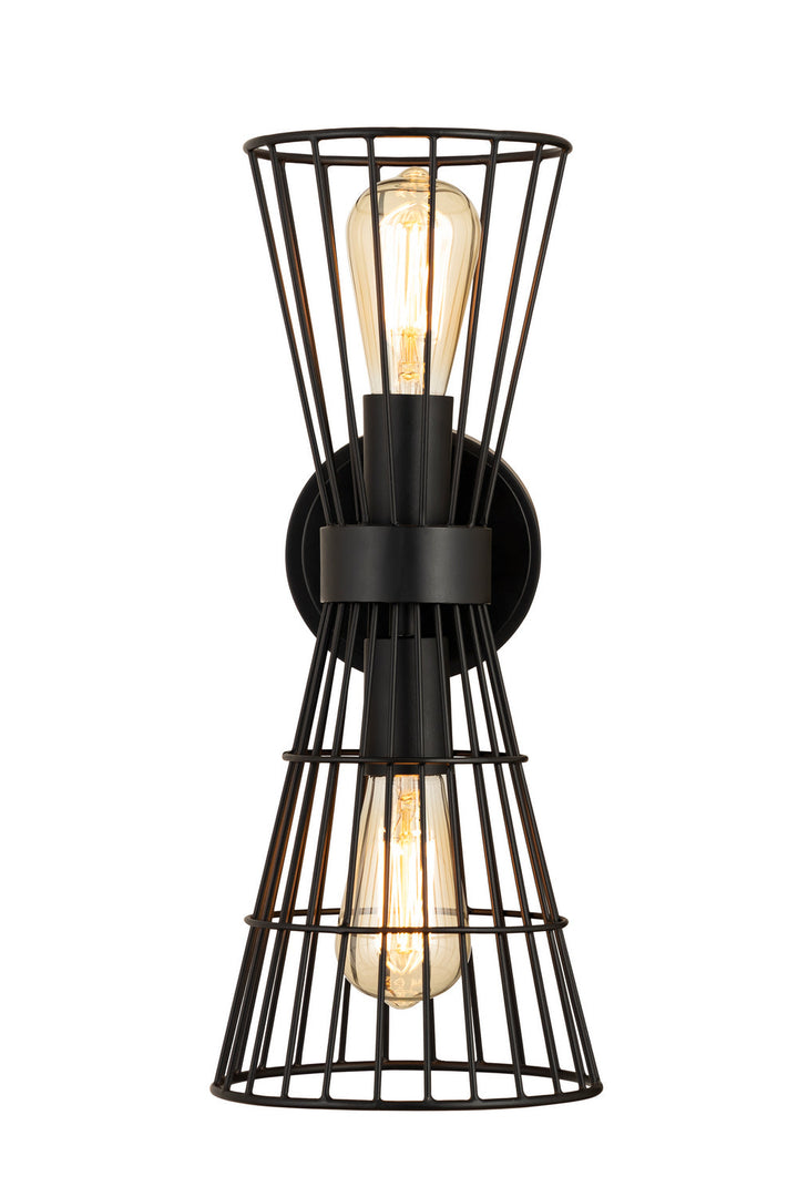 Z-Lite Alito 6015-2S-MB Wall Sconce Light - Matte Black