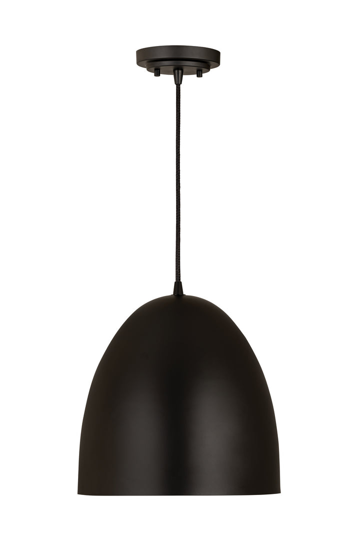 Z-Lite Z Studio Dome Pendant 6012P12-SBK Pendant Light - Satin Black