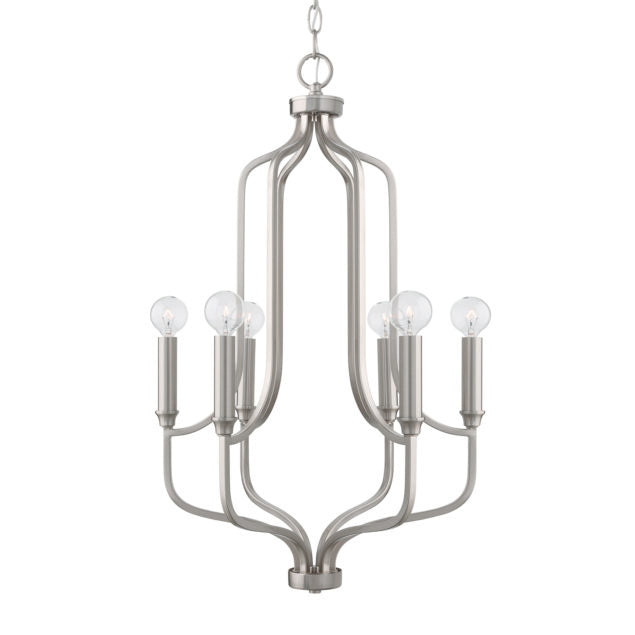 Capital Reeves 439261BN Chandelier Light - Brushed Nickel