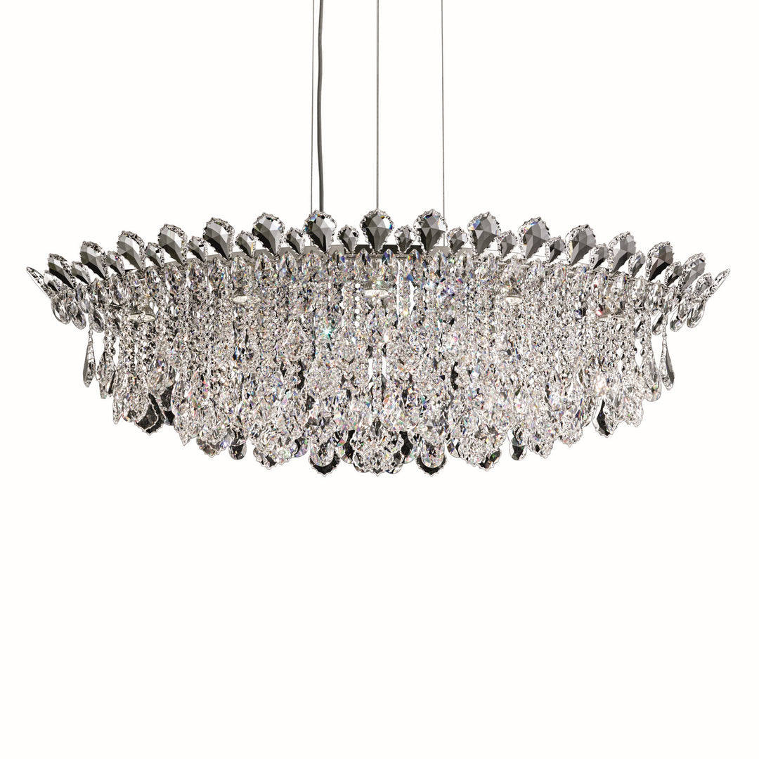 Schonbek Lighting TR4811N-401A  Trilliane Strands Pendant Light Polished Stainless Steel