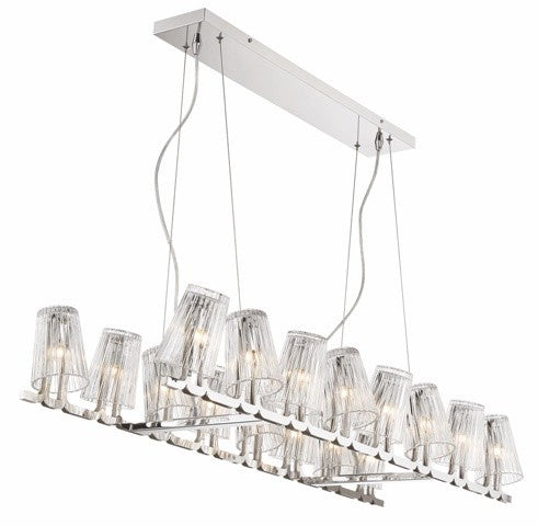 Zeev Glacial CD10185-16-CH Pendant Light - Chrome