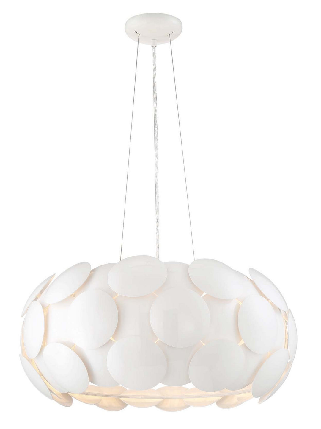 Zeev Crown CD10188-6-GWH Pendant Light - Gloss White