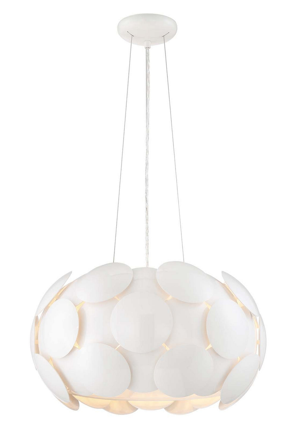 Zeev Crown CD10189-7-GWH Pendant Light - Gloss White