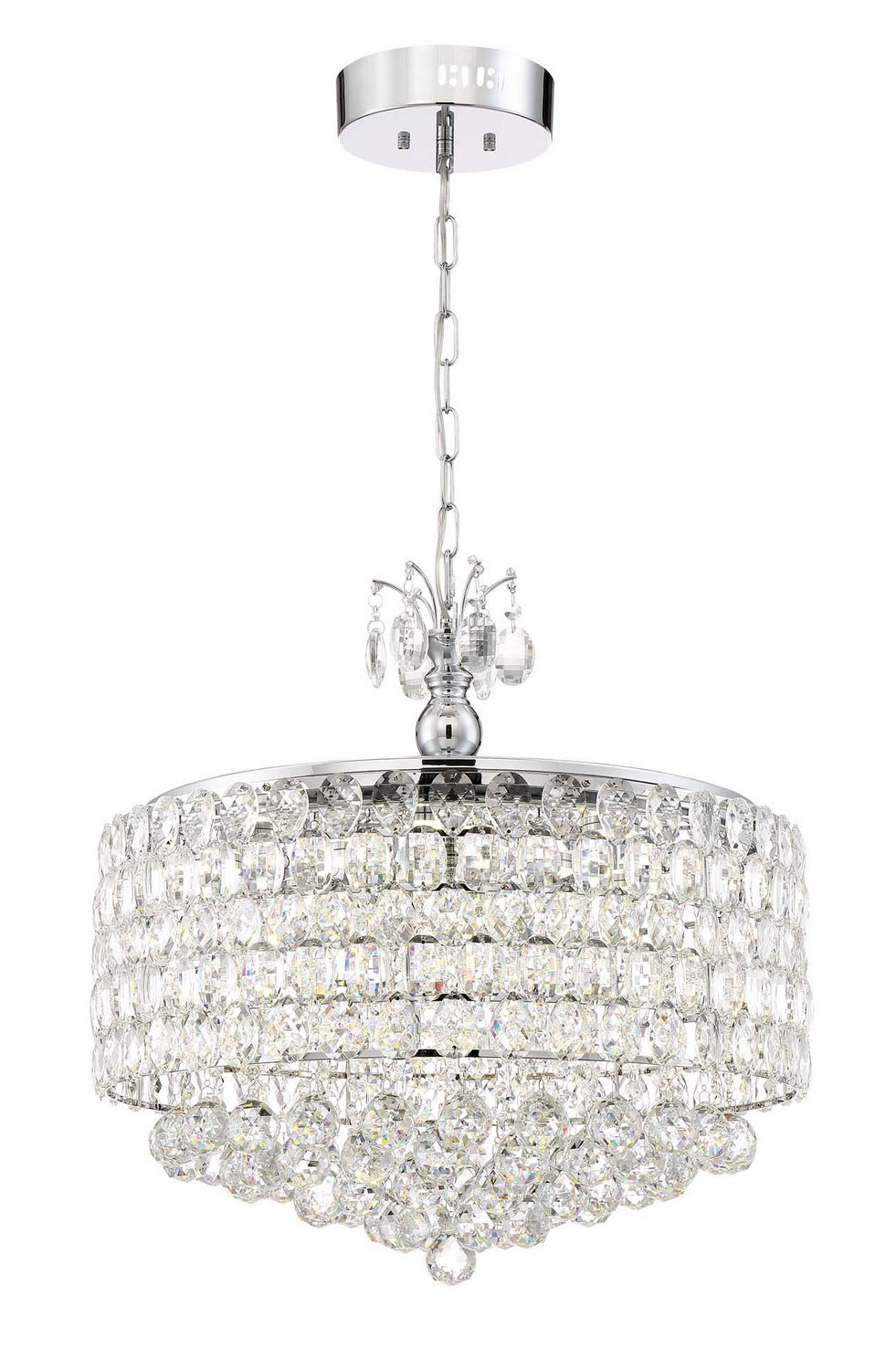 Zeev Belle CD10203-LED-CH Chandelier Light - Chrome